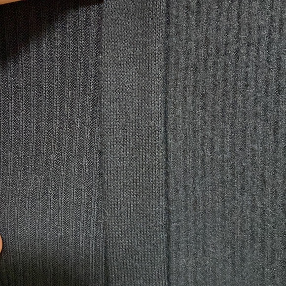 Treasure & Bond Black Ribbed Hooded Open Front Cardigan - Picture 7 of 10